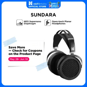 Audiophile Planar Magnetic Black Headphones