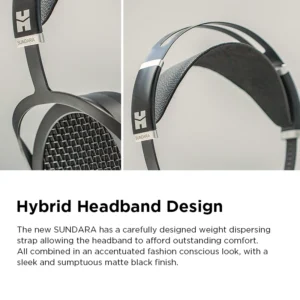 Audiophile Planar Magnetic Black Headphones - Thumbnail Image 5