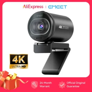4K Streaming Webcam with Microphone