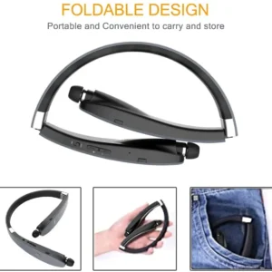 Bluetooth Headphones Wireless Neckband & Retractable