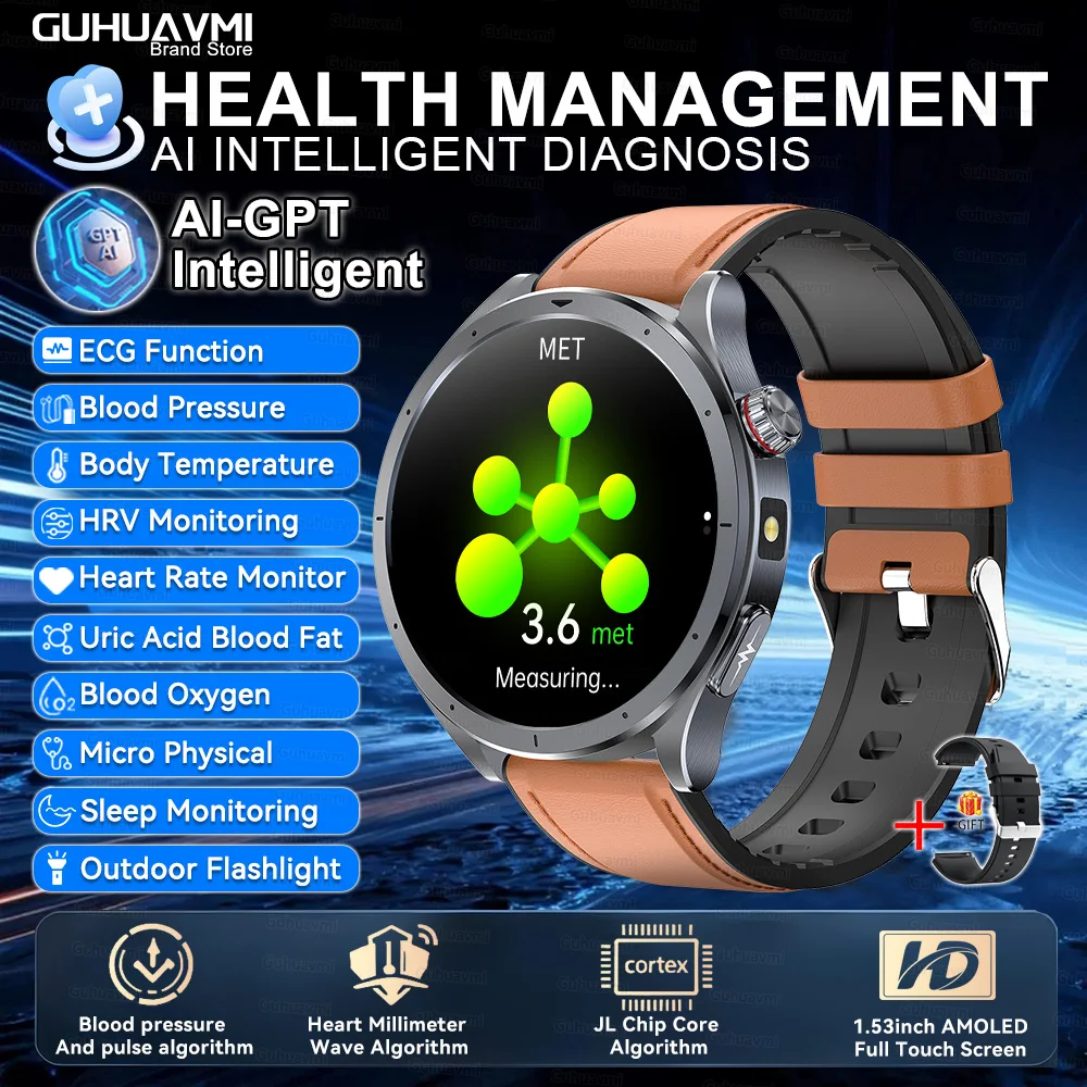 Wearable Health Monitor Smartwatch ECG - Image 5