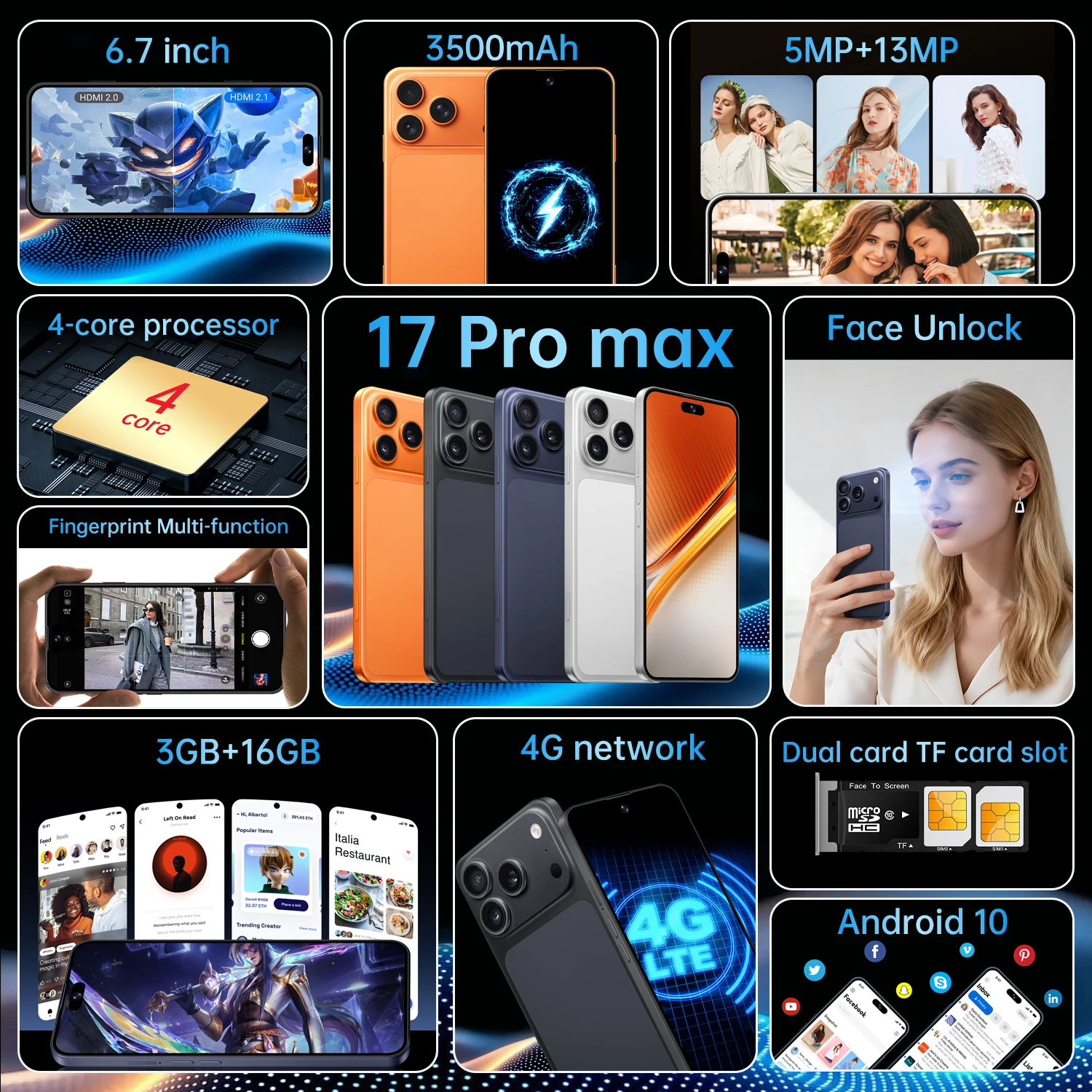 6.7-Inch 4G Android Smartphone - Image 3