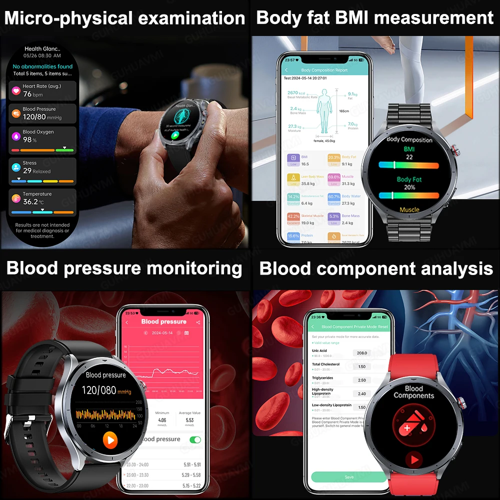 Wearable Health Monitor Smartwatch ECG - Image 2