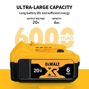 DEWALT 20V 6000mAh Battery Power - Thumbnail Image 4