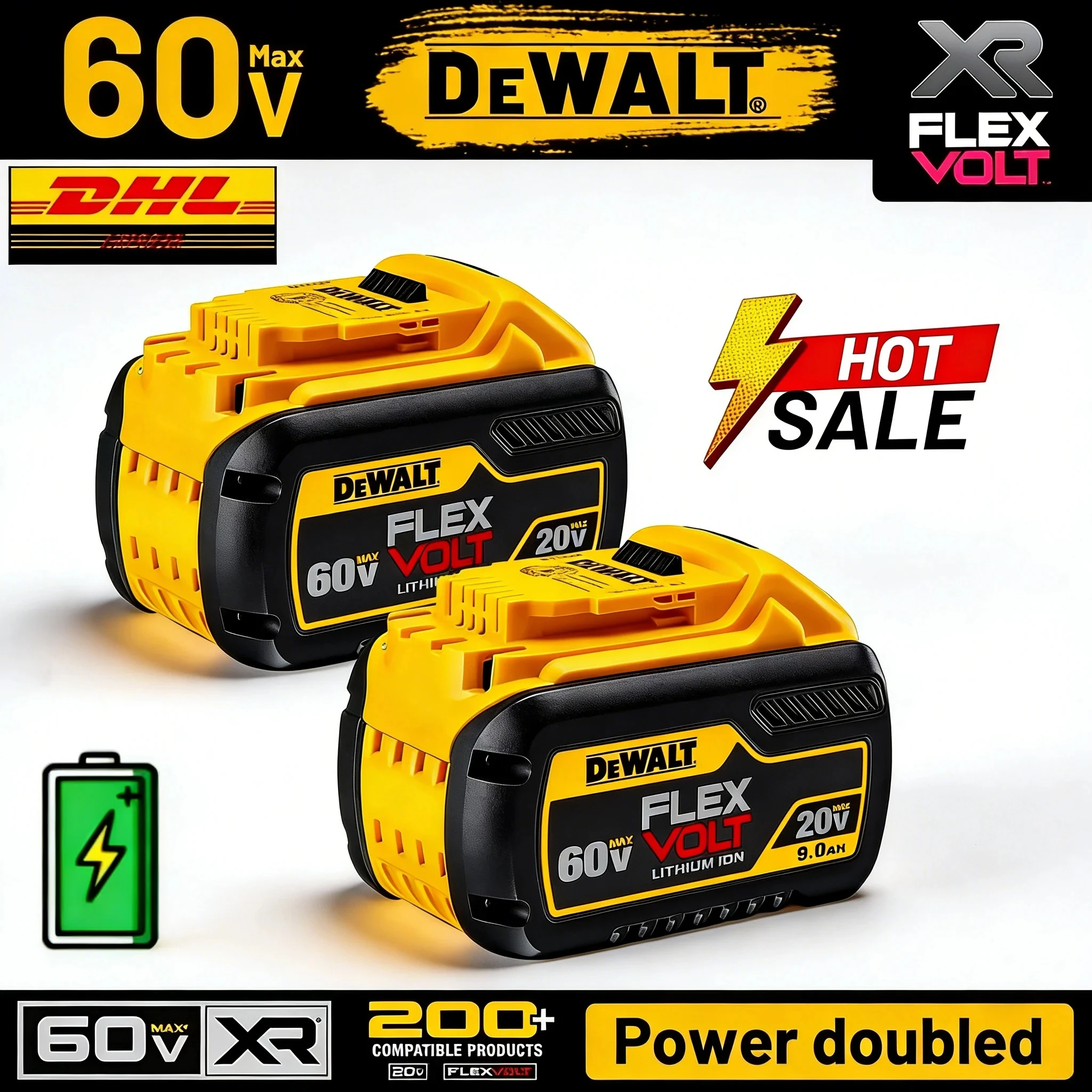 DeWalt Batteries 20V 9000mAh - Image 1