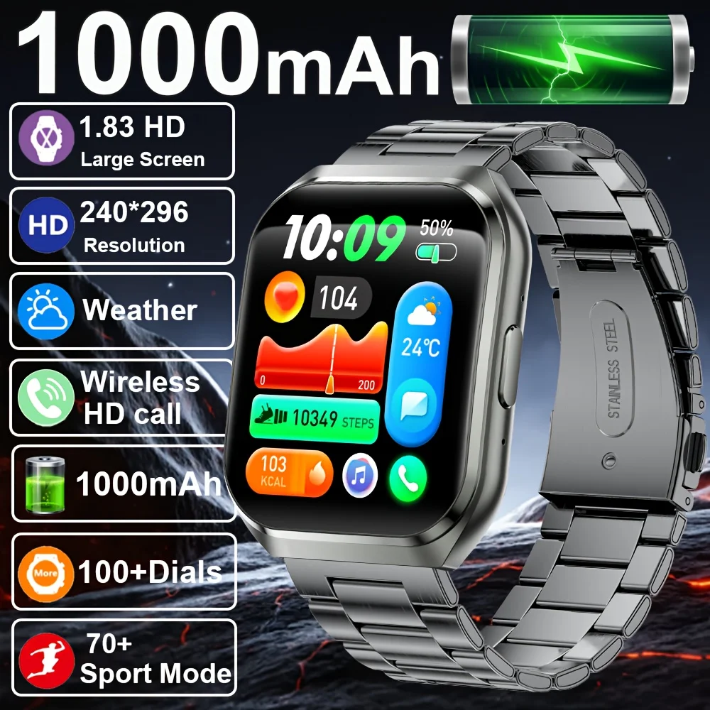 Waterproof Bluetooth Calling Smartwatch Men - Image 2