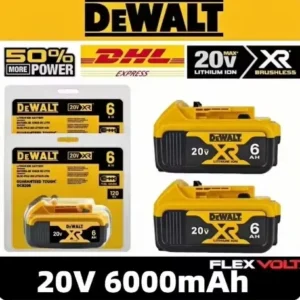 DEWALT 20V 6000mAh Battery Power