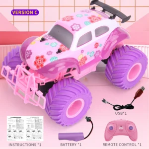 Pink RC Stunt Climbing Pickup Truck - Thumbnail Image 5