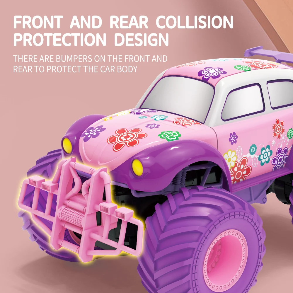 Pink RC Stunt Climbing Pickup Truck - Image 2