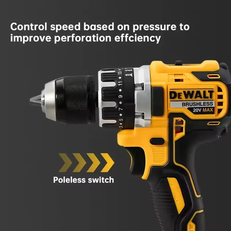 DeWalt Brushless Impact Electric Drill Multifunctional Cordless Screwdriver - Image 1