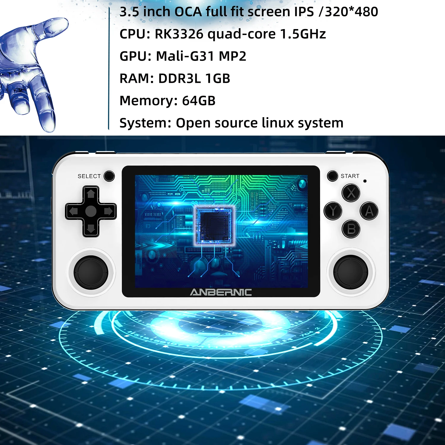 Handheld Retro Game Console 2500 Classic Games - Image 2