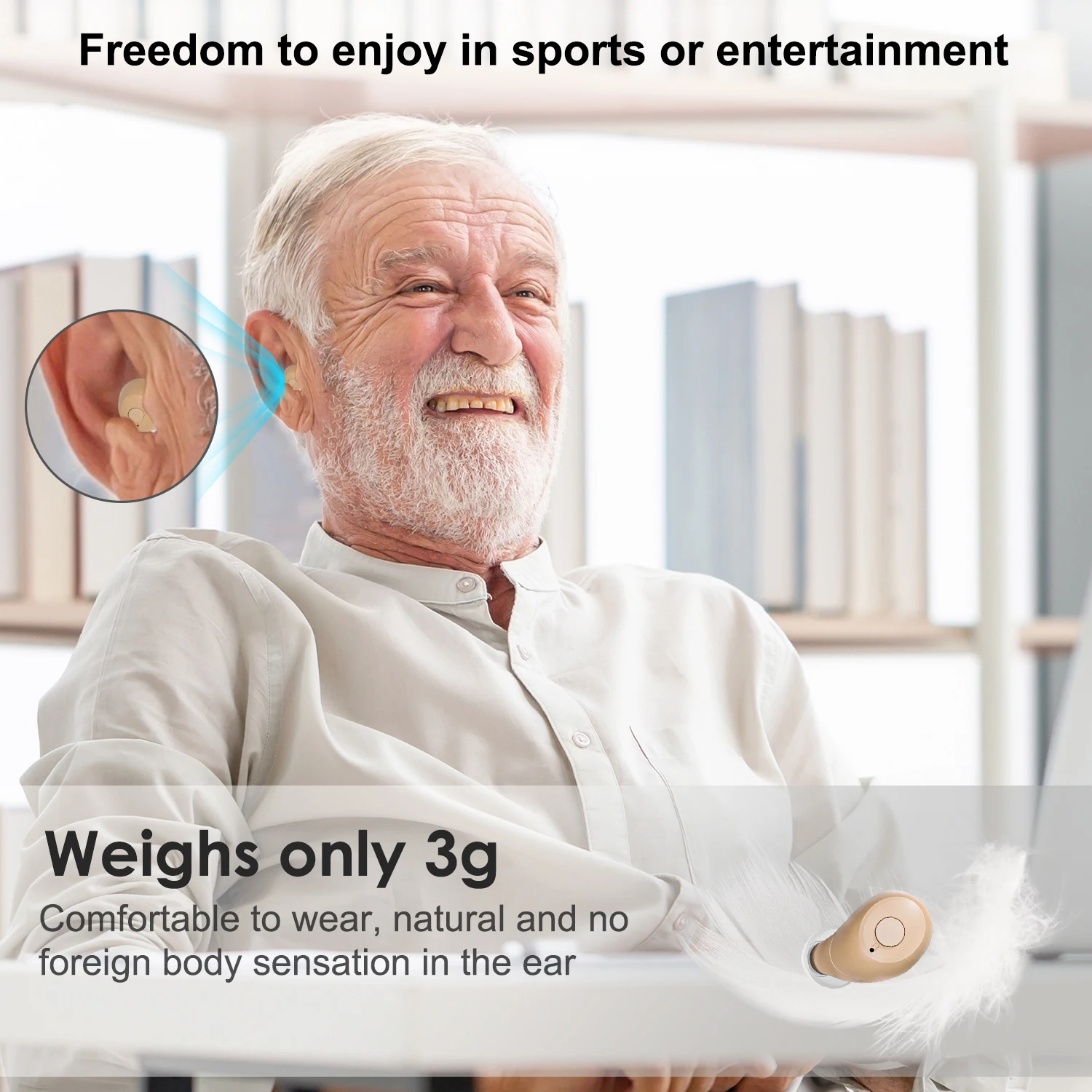 Rechargeable Noise Cancelling Hearing Aids - Image 3